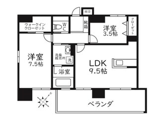 MODERN PALAZZO天神南Leafの物件間取画像